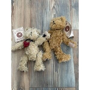 New Boyd's Bears Celebration of Friendship 2 Bears Head Bean Collection #50009